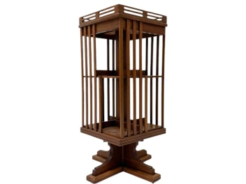 Art Nouveau Jugendstil Revolving Bookcase, 1900s